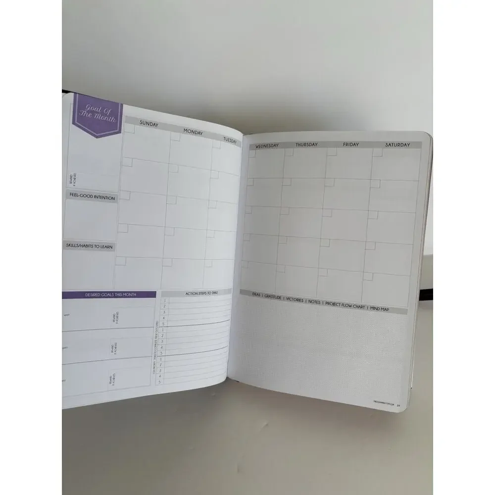 Law of Attraction Planner 12-Month Undated Journey To Creating A Dream Life, NEW